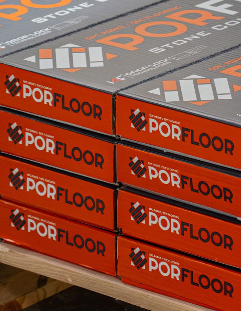 Porfloor SPC flooring boxes