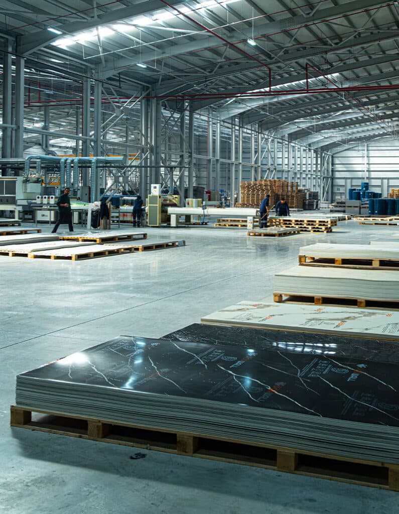 Porfloor factory production line